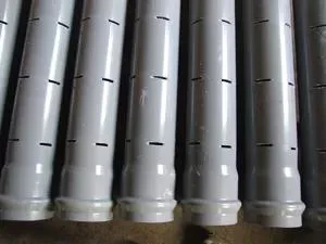PVC Slotted Pipes with Thread for Water Wells Borehole